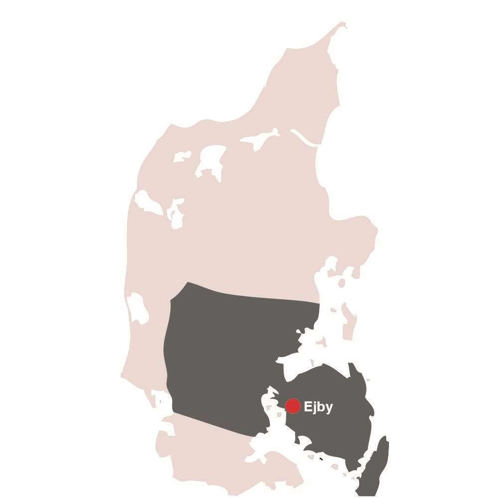 kort med prik ejby